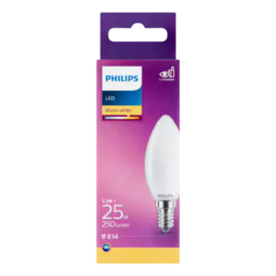 Philips LED Lamp Warm White 2.2W E