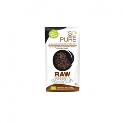 So Pure Raw chocolate cocoa nibs