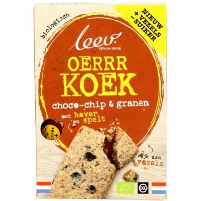Leev Biologische oerrrkoek haver-spelt-choco