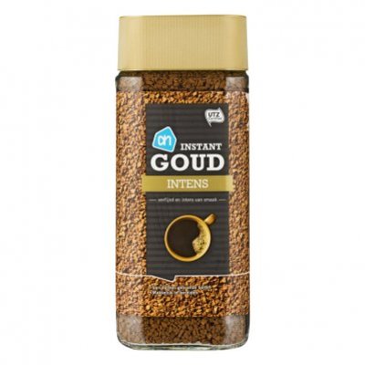 Huismerk Oploskoffie instant goud intense