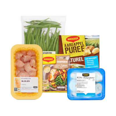 Maaltijdpakket Aardappelpuree met Kip en Champignons