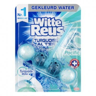 Witte Reus Turqoise actief