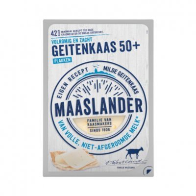 Maaslander Jong belegen geitenkaas plakken
