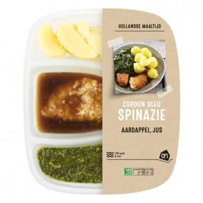 Huismerk Cordon bleu met spinazie