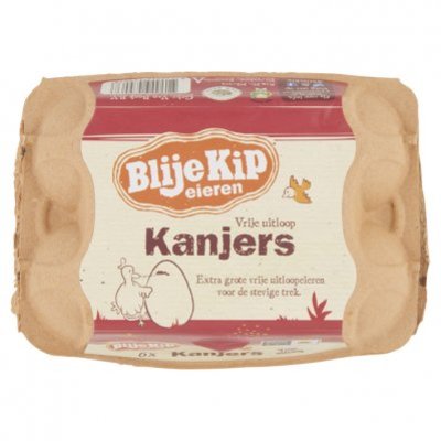 Blije Kip Kanjers, vrije uitloop eieren