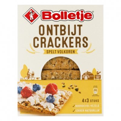Bolletje Ontbijtcrackers spelt volkoren