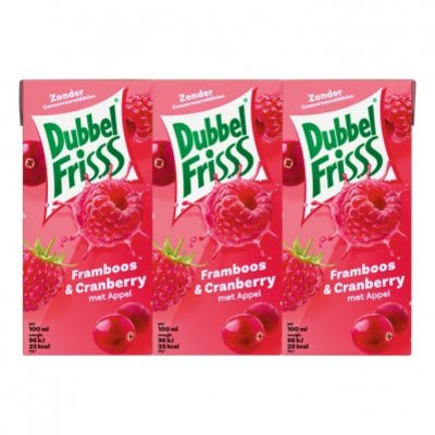 DubbelFrisss Framboos & cranberry multipack