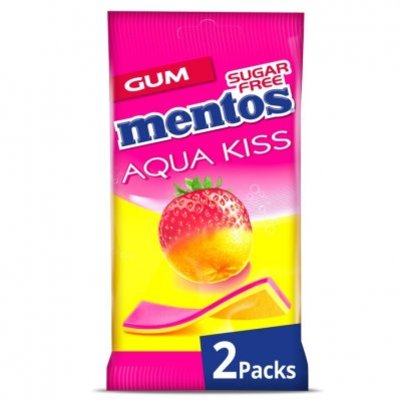 Mentos Gum Aqua kiss strawberry-mandarin