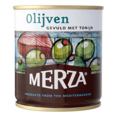 Merza Groene olijven gevuld met tonijn