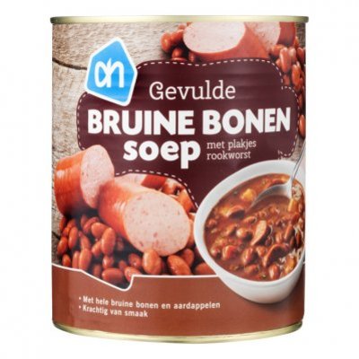 Huismerk Rijkgevulde bruine bonensoep