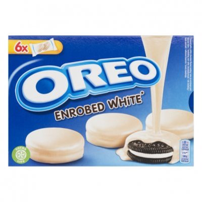 Oreo Biscuits omhuld met witte chocolade