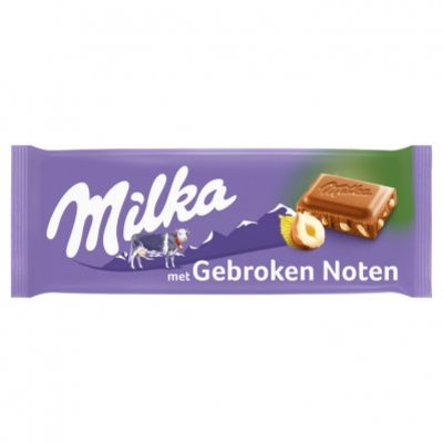 Milka Reep gebroken noot
