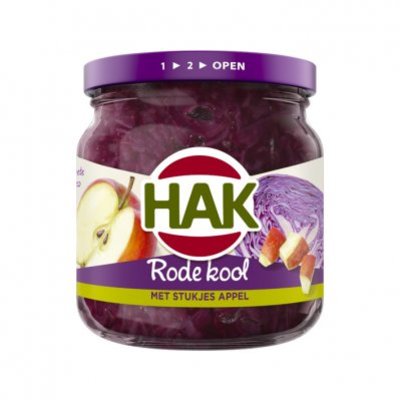 Hak Rode kool met stukjes appel