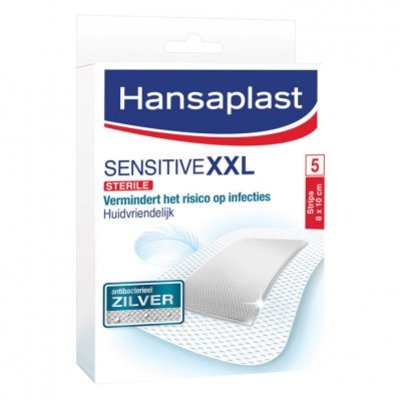 Hansaplast Sensitive xxl pleister met zilver