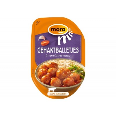 Mora Gehaktballetjes in zoetzure saus