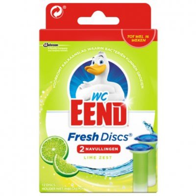 WC Eend Fresh discs lime zest navulling