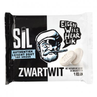 Sil Zwartwit 4-pack