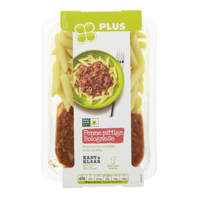 Huismerk Penne pittige bolognese