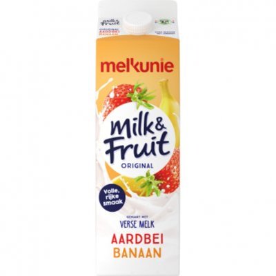 Melkunie Milk & fruit aardbei banaan