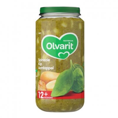 Olvarit Spinazie kip aardappel 12+ mnd