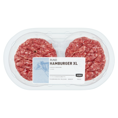 Huismerk Rund Hamburger XL 2 Stuks