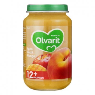 Olvarit Appel perzik mango 12+ mnd