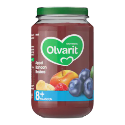 Olvarit Appel Banaan Bosbes 8+ Maanden