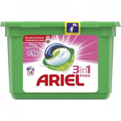 Ariel Pods fresh pink wasmiddel capsules