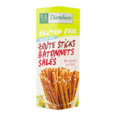 Damhert Glutenvrije zoute sticks lactosevrij