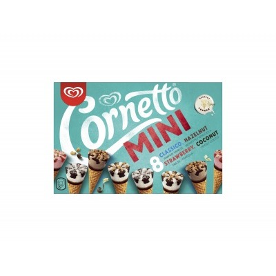Ola IJs Mini Fruit Aardbei Hazelnoot Straciatella