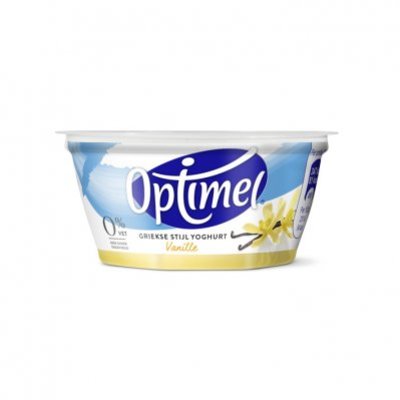 Optimel Magere Griekse stijl yoghurt vanille