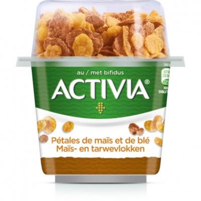 Danone Activia yoghurt breakfast