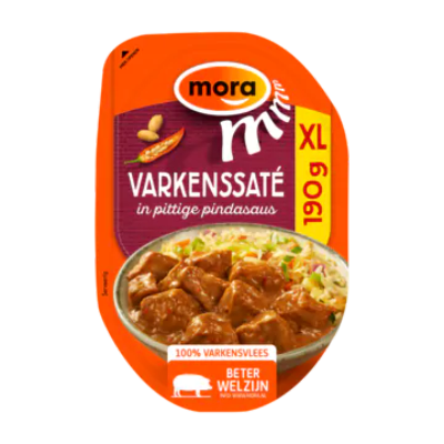 Mora Varkenssaté in Pittige Pindasaus XL