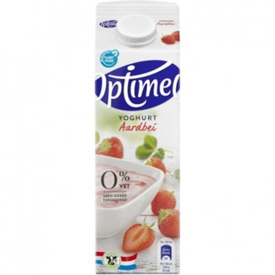 Optimel Magere yoghurt aardbei 0% vet