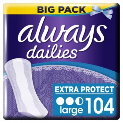 Always Dailies extra protect inlegkruisjes
