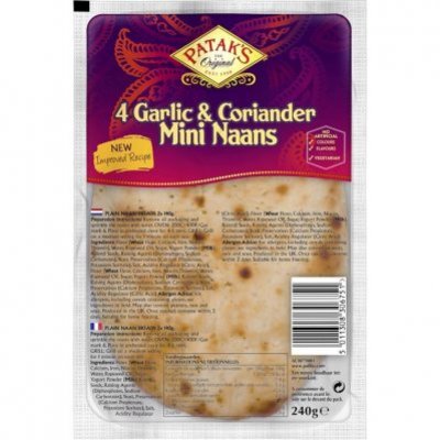 Patak's Mini naan garlic & coriander