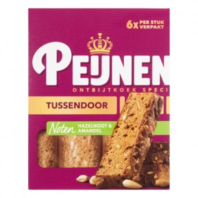 Peijnenburg Ontbijtkoek tussendoor noten per stuk