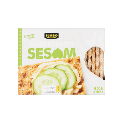 Huismerk Knäckebröd Sesam 4 x 5 Stuks