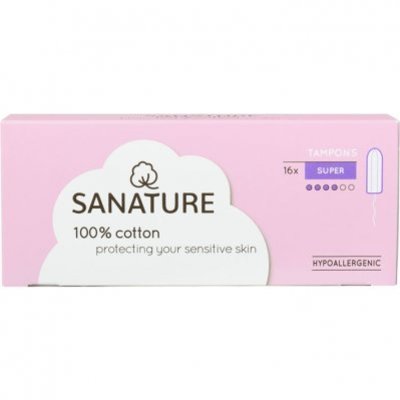 Sanature katoenen tampon super