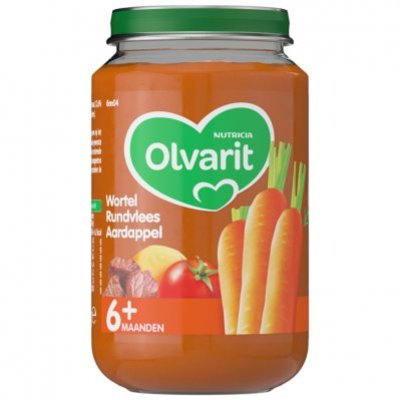 Olvarit Wortel-rundvlees- aardappel 6 mnd