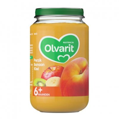 Olvarit Perzik banaan kiwi 6+ mnd