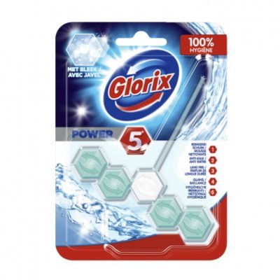 Glorix Wc blok power 5 met bleek