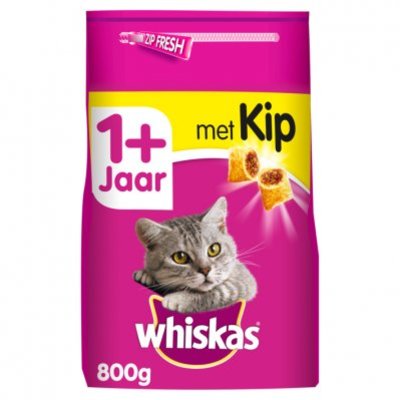 Whiskas Kattenvoer droog kip 1+ jaar