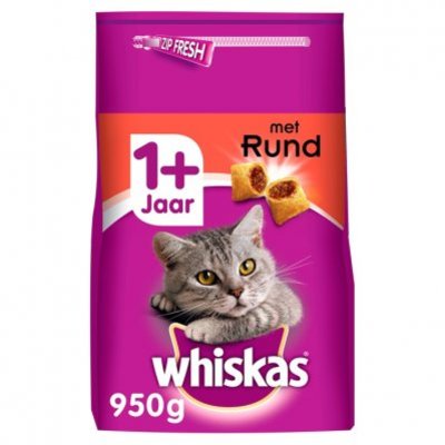 Whiskas Kattenvoer droog rund 1+ jaar