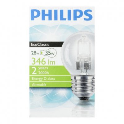 Philips Ecolamp helder kogel 28W grote fitting
