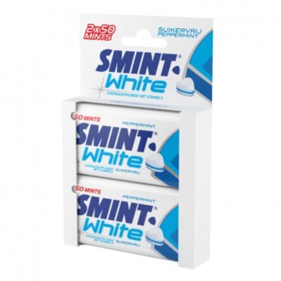 Smint White peppermint blikje 2-pack
