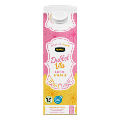 Huismerk Dubbelvla Vanille Aardbei