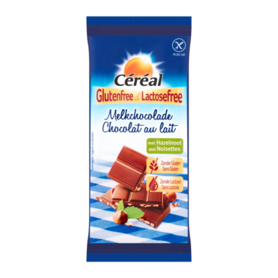 Céréal Glutenfree & Lactosefree Melkchocolade met Hazelnoot