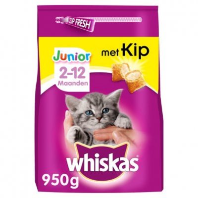 Whiskas Kattenvoer droog kip kitten < 1 jaar