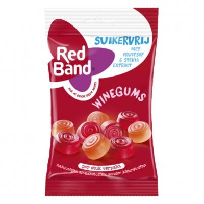 Red Band Suikervrij berries winegum